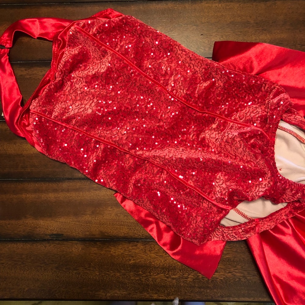 Weissman Red Bow Dance Costume-LArge